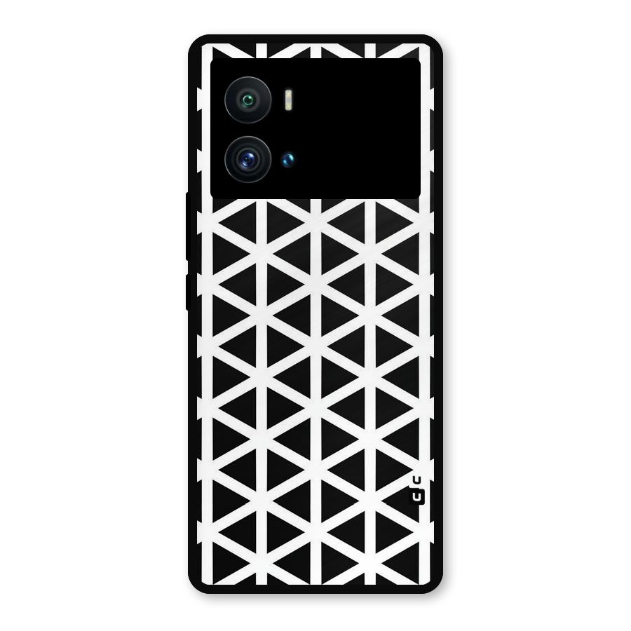 Abstract Geometry Maze Metal Back Case for iQOO 9 Pro