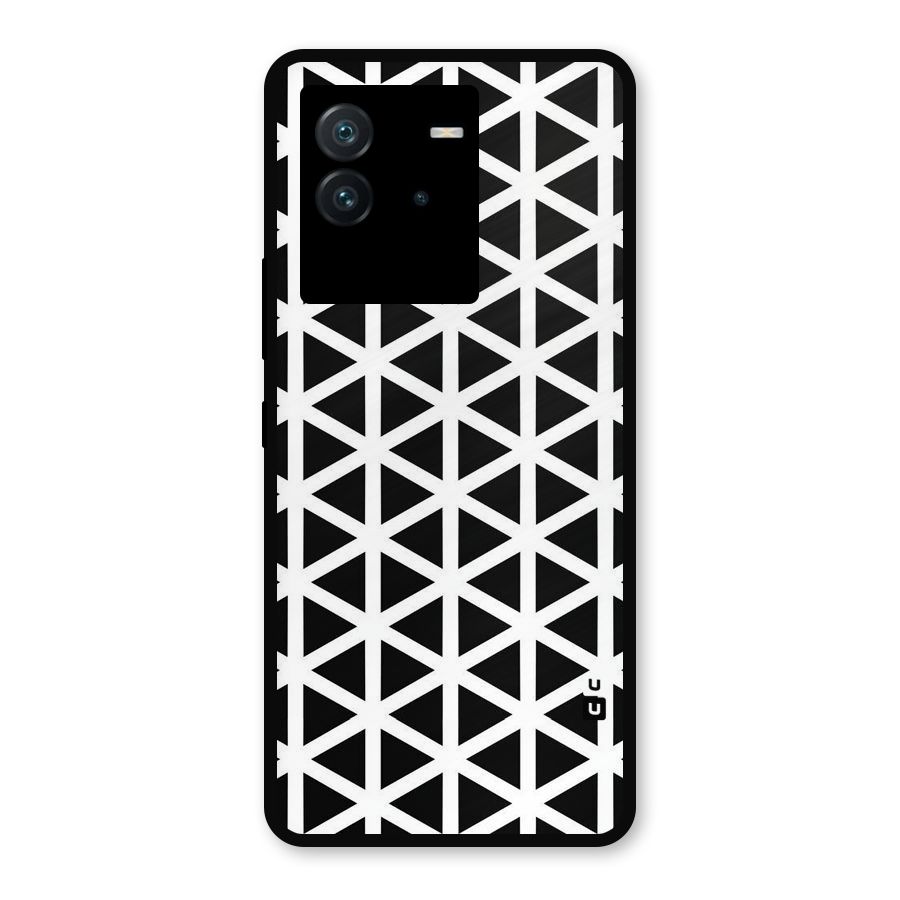 Abstract Geometry Maze Metal Back Case for iQOO Neo 6 5G