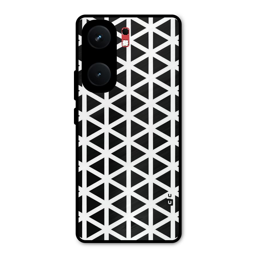 Abstract Geometry Maze Metal Back Case for iQOO Neo 9 Pro