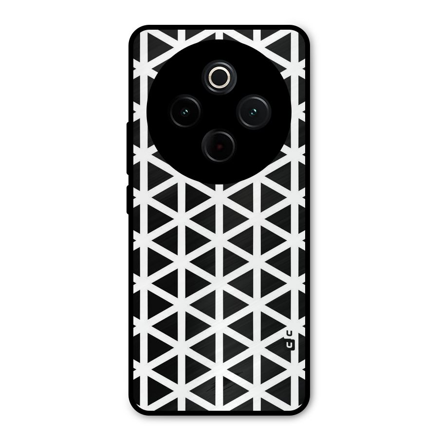 Abstract Geometry Maze Metal Back Case for iQOO Z10