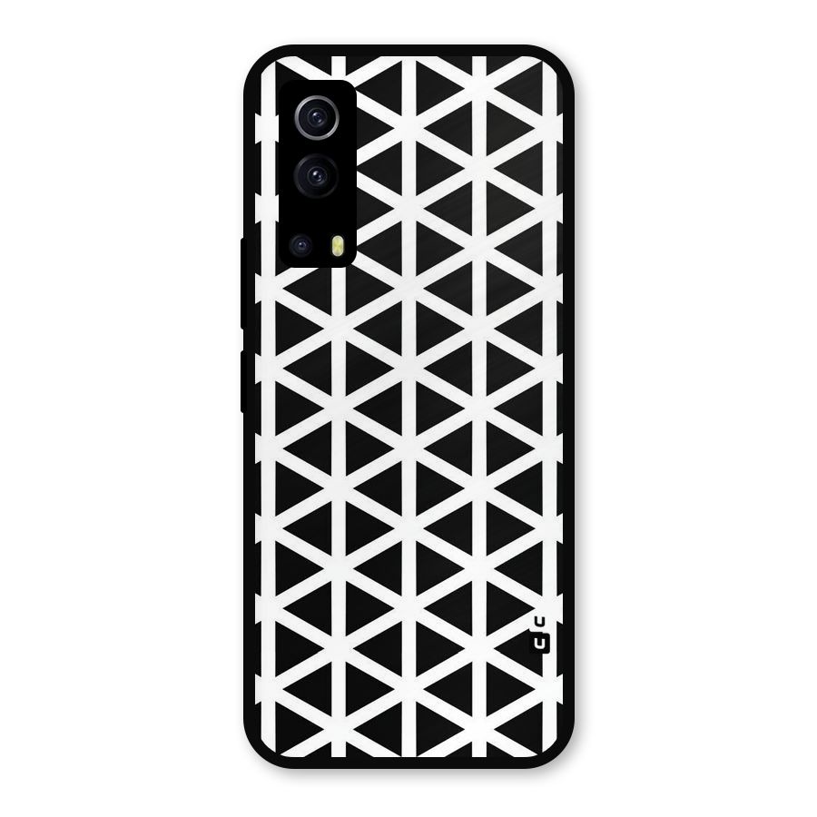 Abstract Geometry Maze Metal Back Case for iQOO Z3