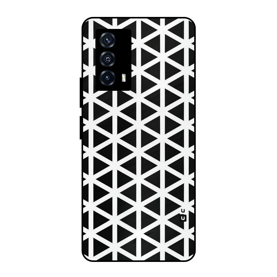 Abstract Geometry Maze Metal Back Case for iQOO Z5