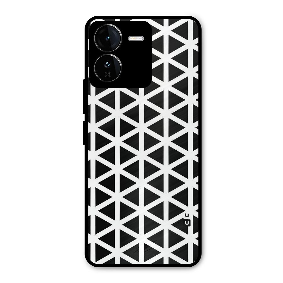 Abstract Geometry Maze Metal Back Case for iQOO Z9