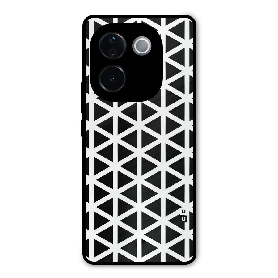 Abstract Geometry Maze Metal Back Case for iQOO Z9s Pro