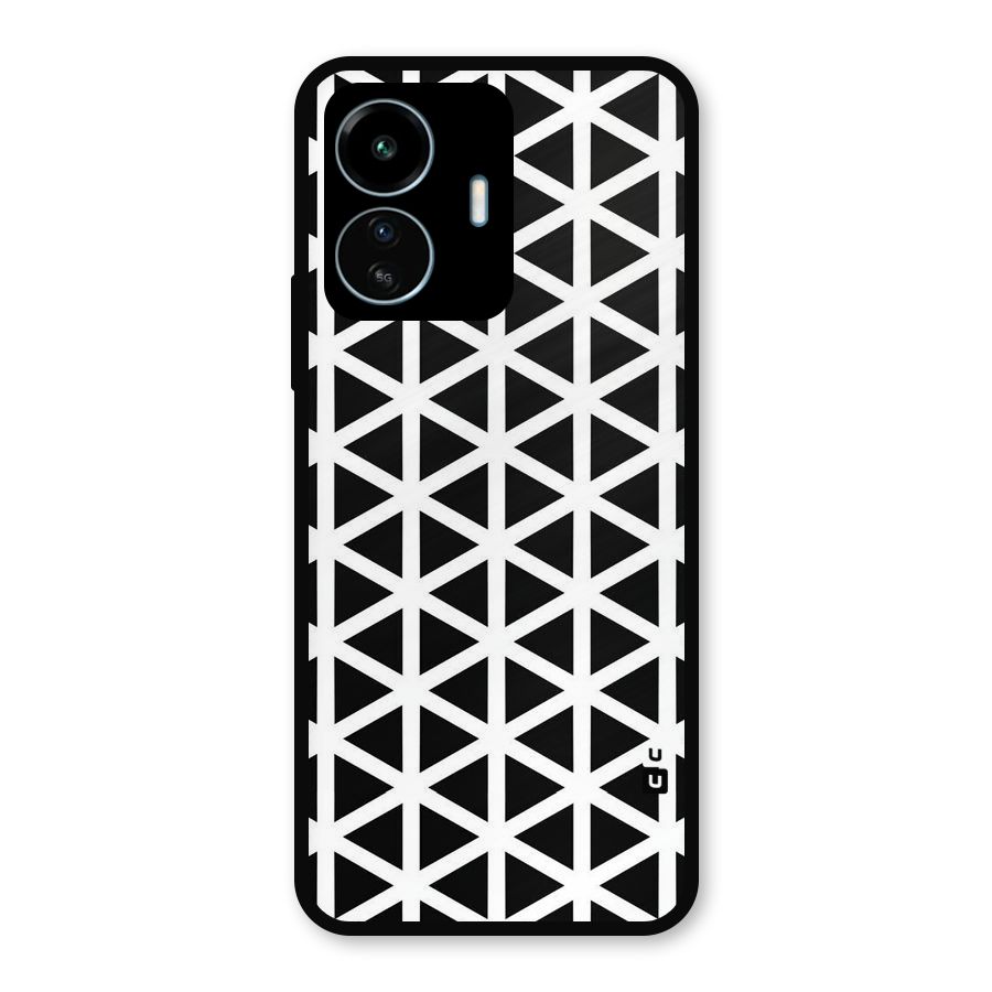 Abstract Geometry Maze Metal Back Case for vivo iQOO Z6 Lite 5G