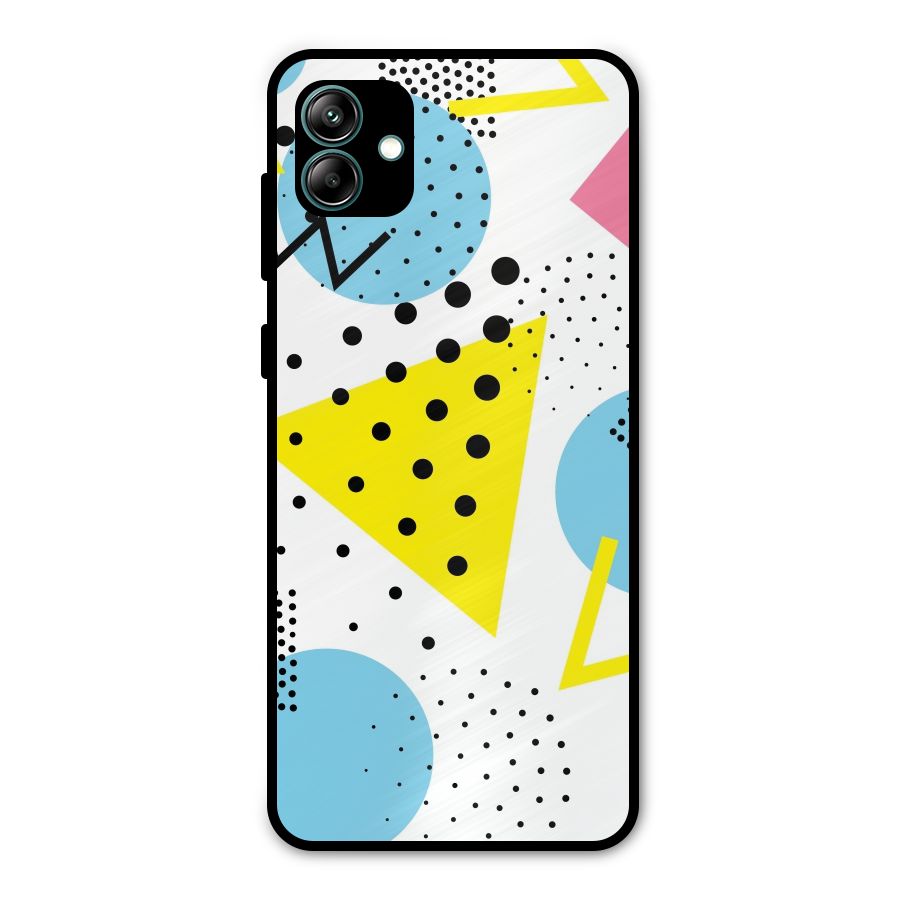 Abstract Geometry Metal Back Case for Galaxy A04