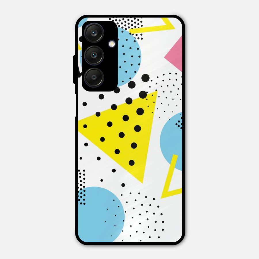 Abstract Geometry Metal Back Case for Galaxy A25 5G