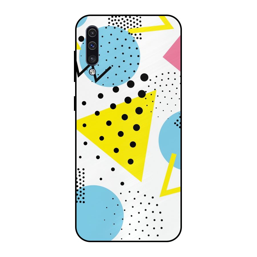 Abstract Geometry Metal Back Case for Galaxy A30s