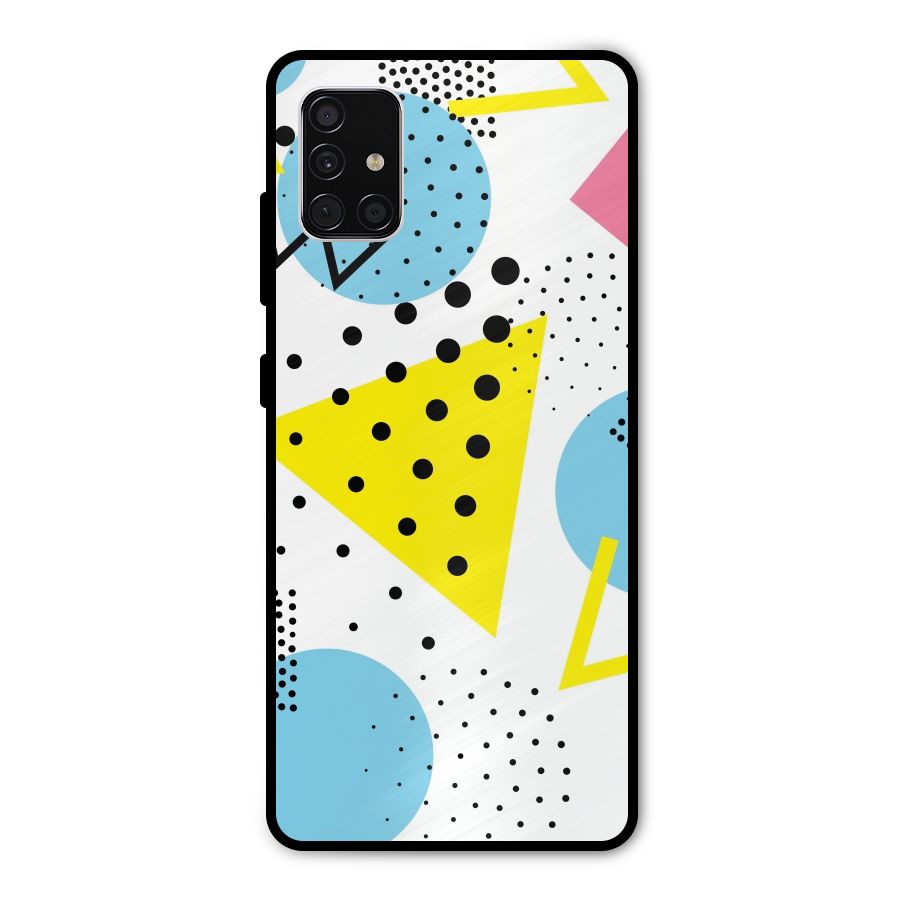 Abstract Geometry Metal Back Case for Galaxy A51