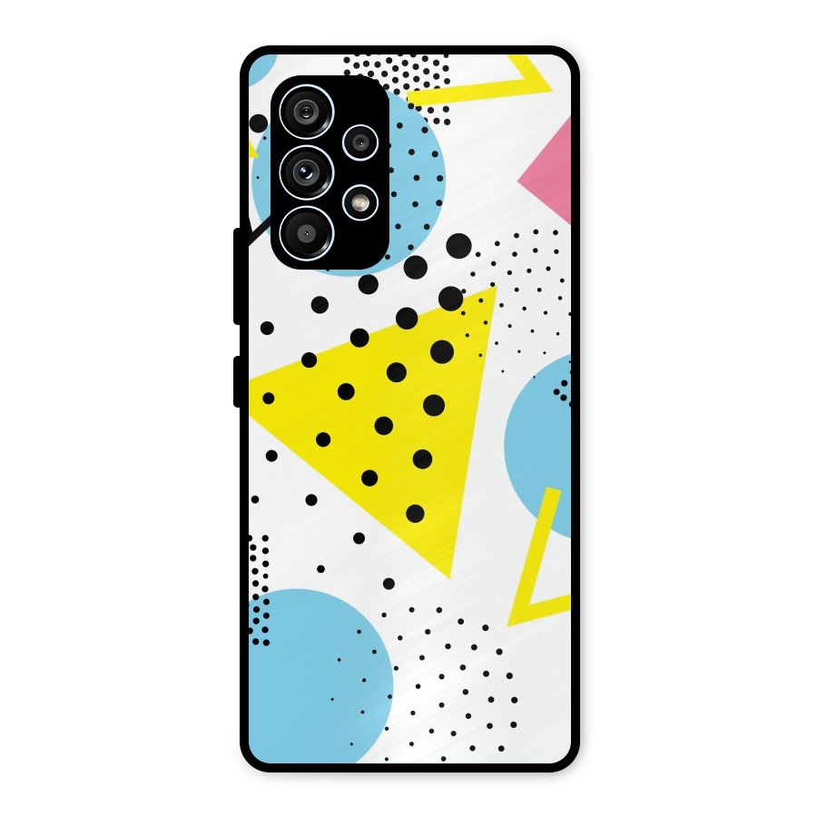 Abstract Geometry Metal Back Case for Galaxy A53 5G