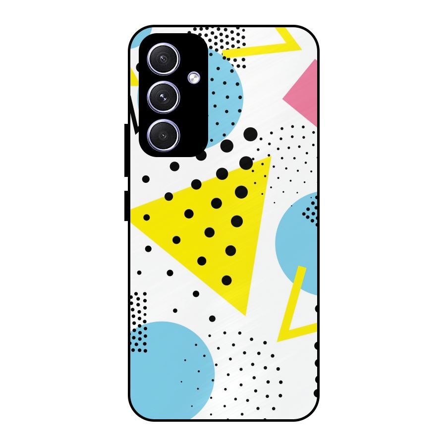 Abstract Geometry Metal Back Case for Galaxy A54