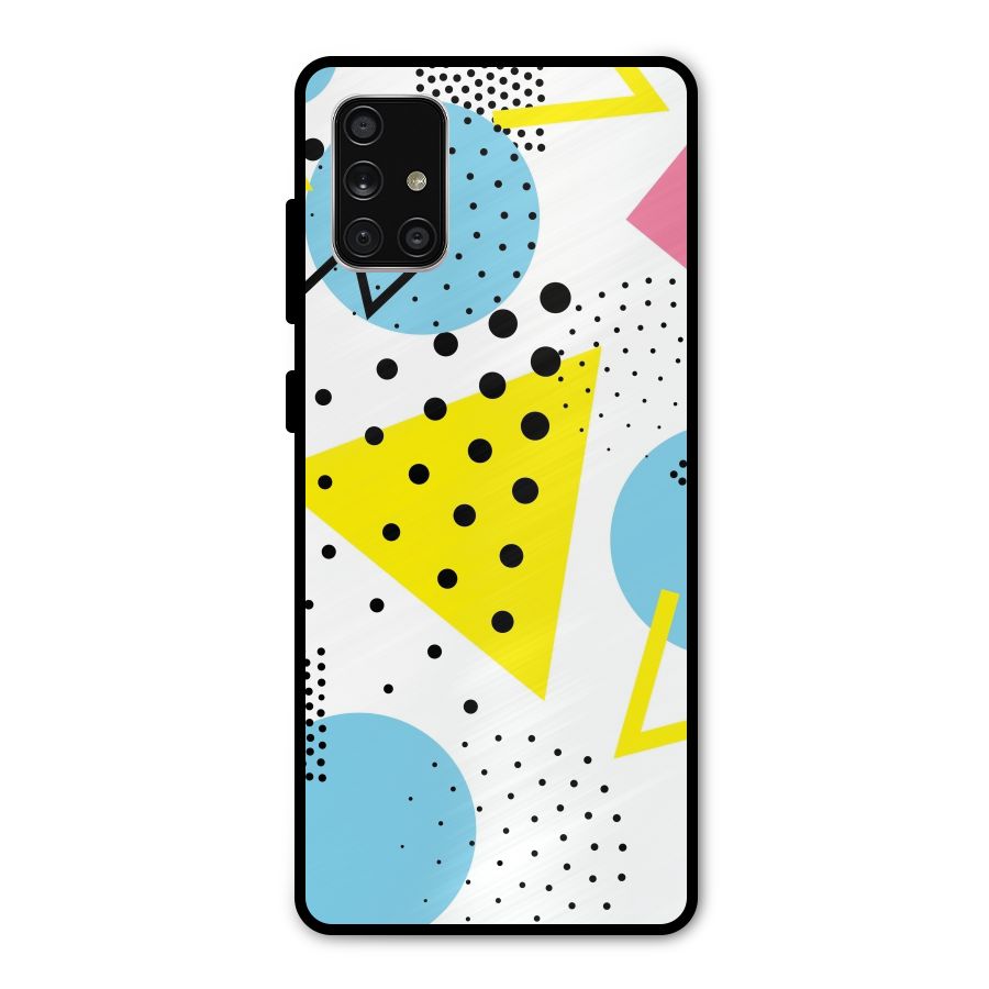 Abstract Geometry Metal Back Case for Galaxy A71