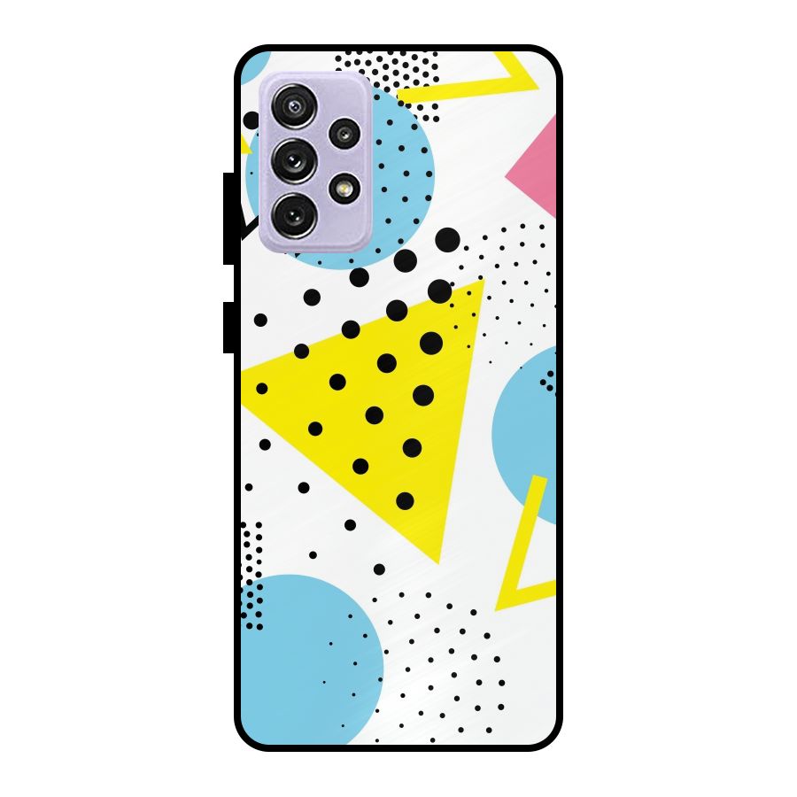 Abstract Geometry Metal Back Case for Galaxy A72