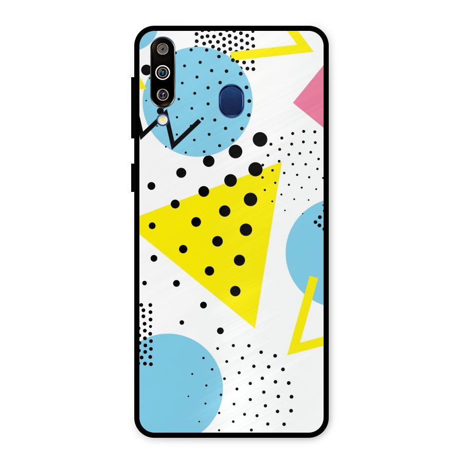 Abstract Geometry Metal Back Case for Galaxy M30