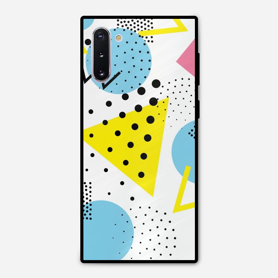 Abstract Geometry Metal Back Case for Galaxy Note 10