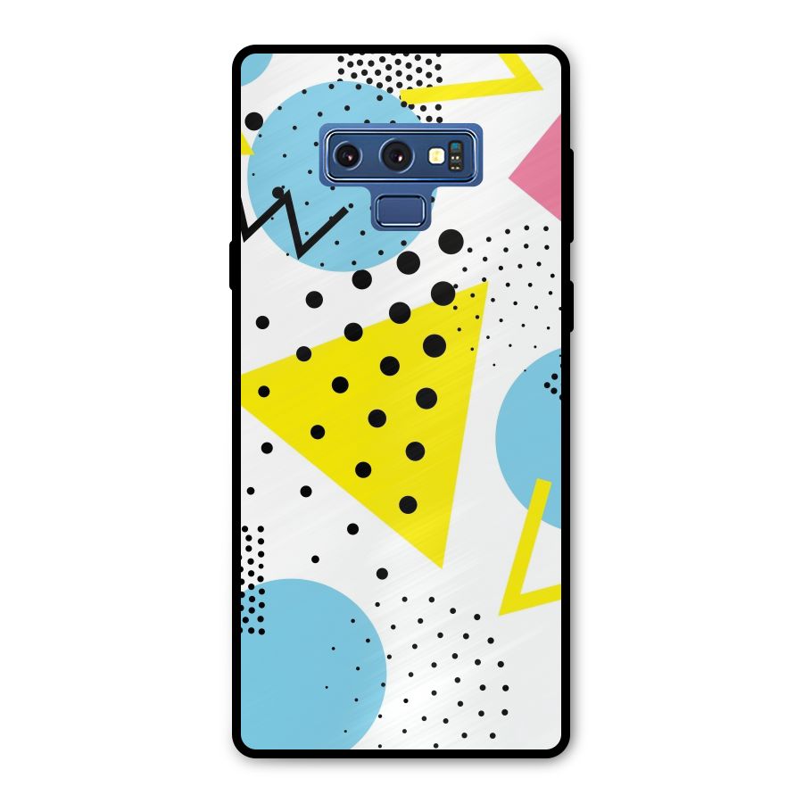 Abstract Geometry Metal Back Case for Galaxy Note 9