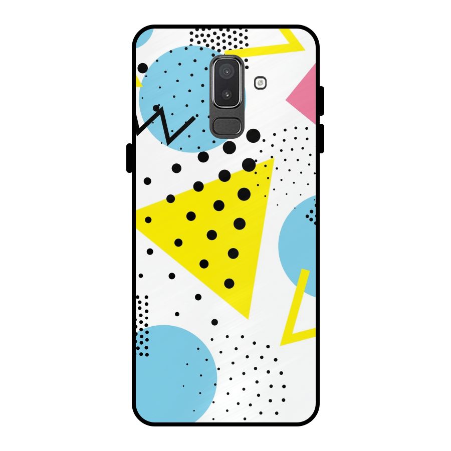 Abstract Geometry Metal Back Case for Galaxy On8 (2018)