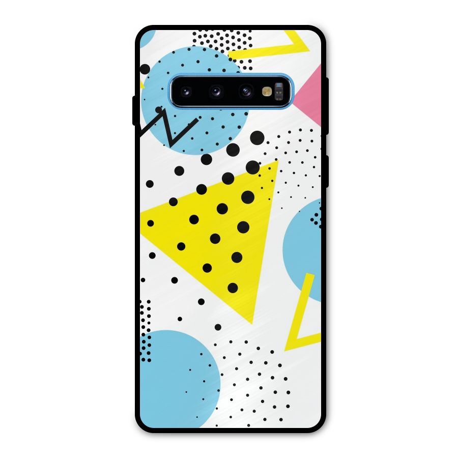 Abstract Geometry Metal Back Case for Galaxy S10