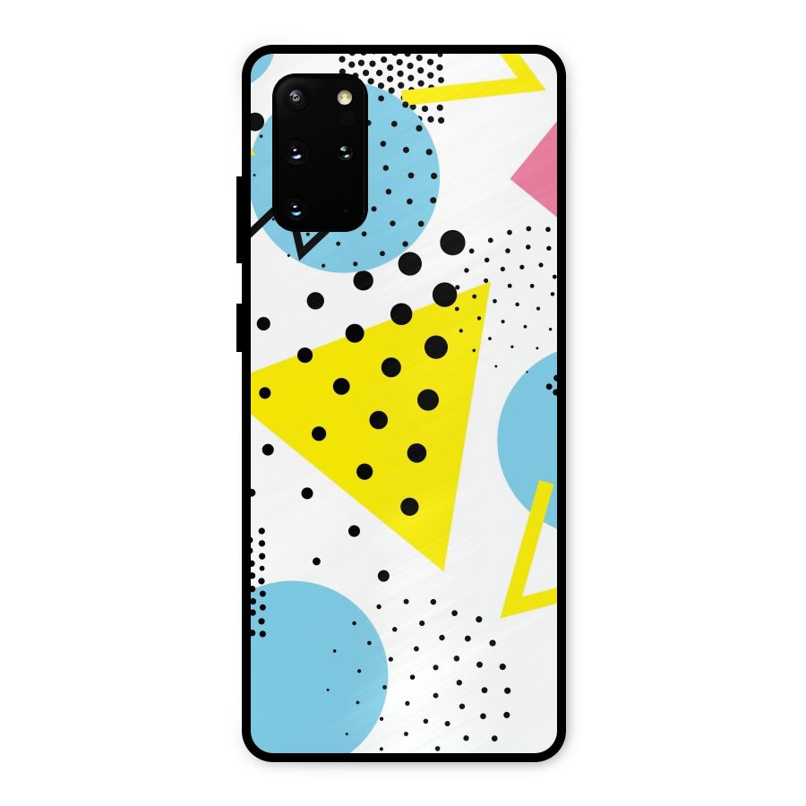 Abstract Geometry Metal Back Case for Galaxy S20 Plus