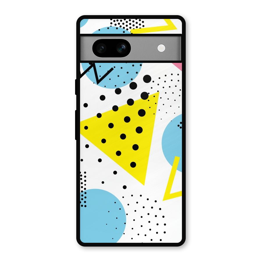 Abstract Geometry Metal Back Case for Google Pixel 7a