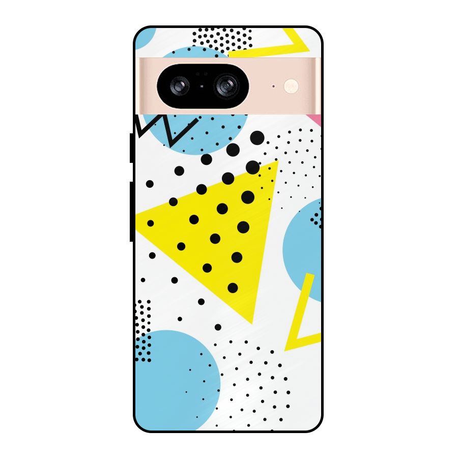 Abstract Geometry Metal Back Case for Google Pixel 8