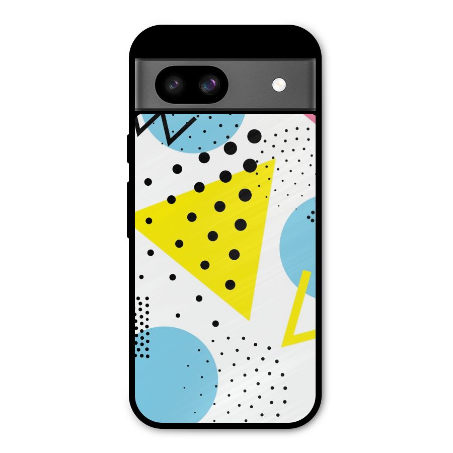 Abstract Geometry Metal Back Case for Google Pixel 8a