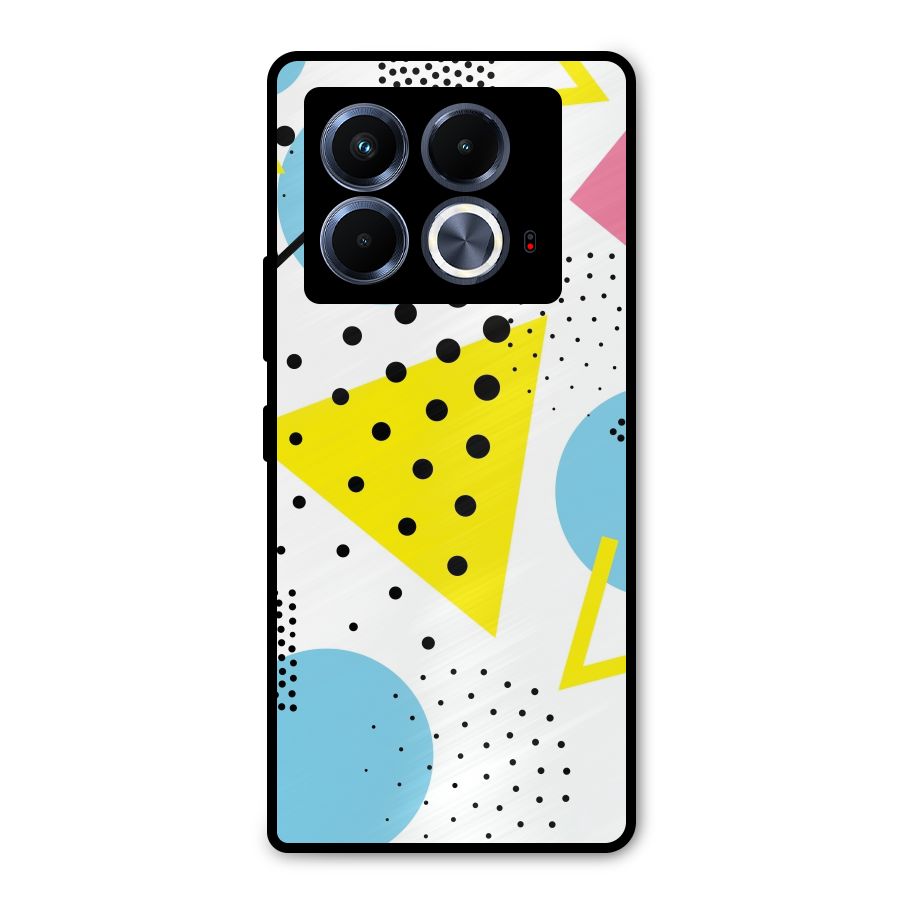Abstract Geometry Metal Back Case for Infinix Note 40 5G