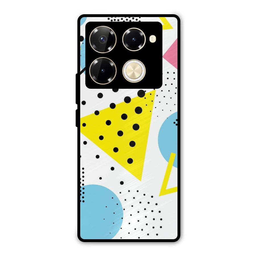 Abstract Geometry Metal Back Case for Infinix Note 40 Pro Plus