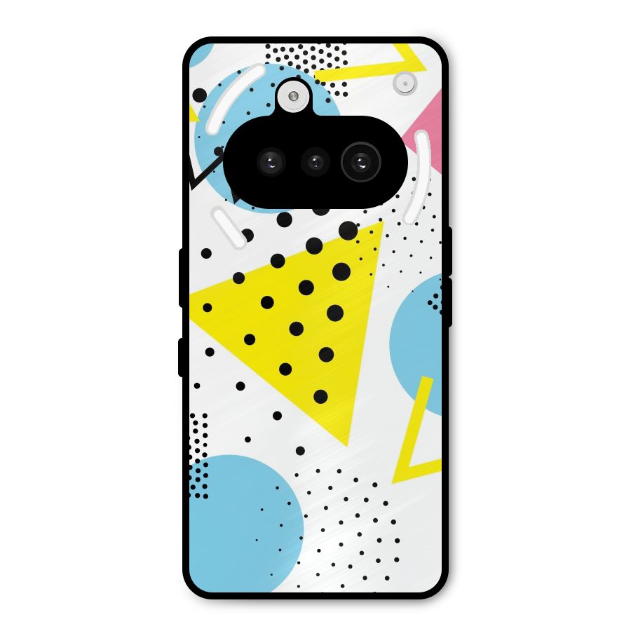 Abstract Geometry Metal Back Case for Nothing Phone 3a