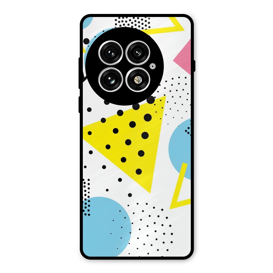 Abstract Geometry Metal Back Case for OnePlus 13