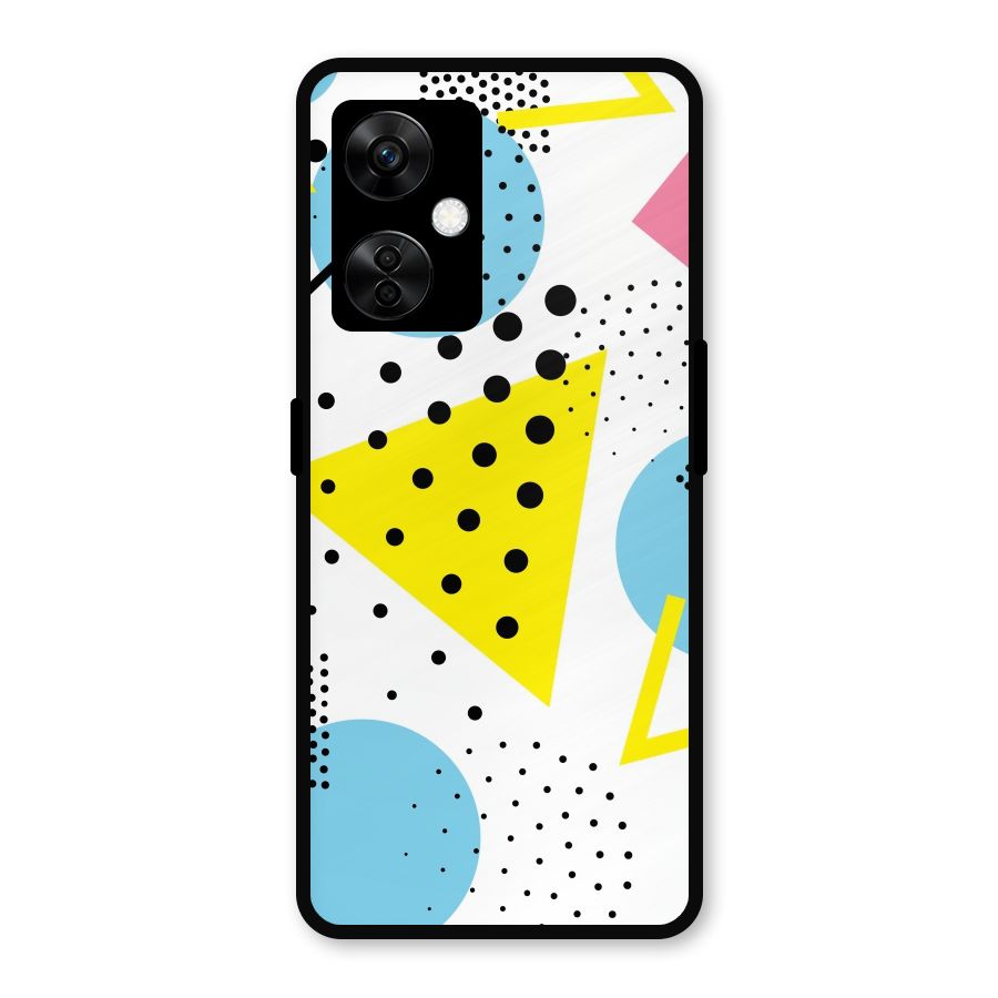 Abstract Geometry Metal Back Case for OnePlus Nord CE 3 Lite