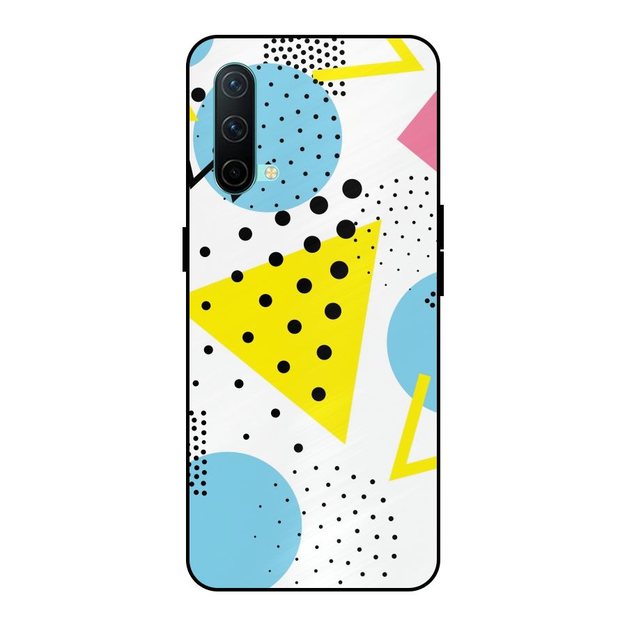 Abstract Geometry Metal Back Case for OnePlus Nord CE 5G