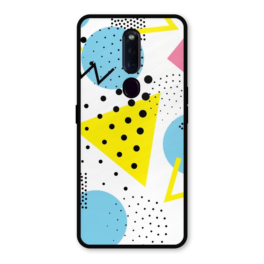 Abstract Geometry Metal Back Case for Oppo F11 Pro