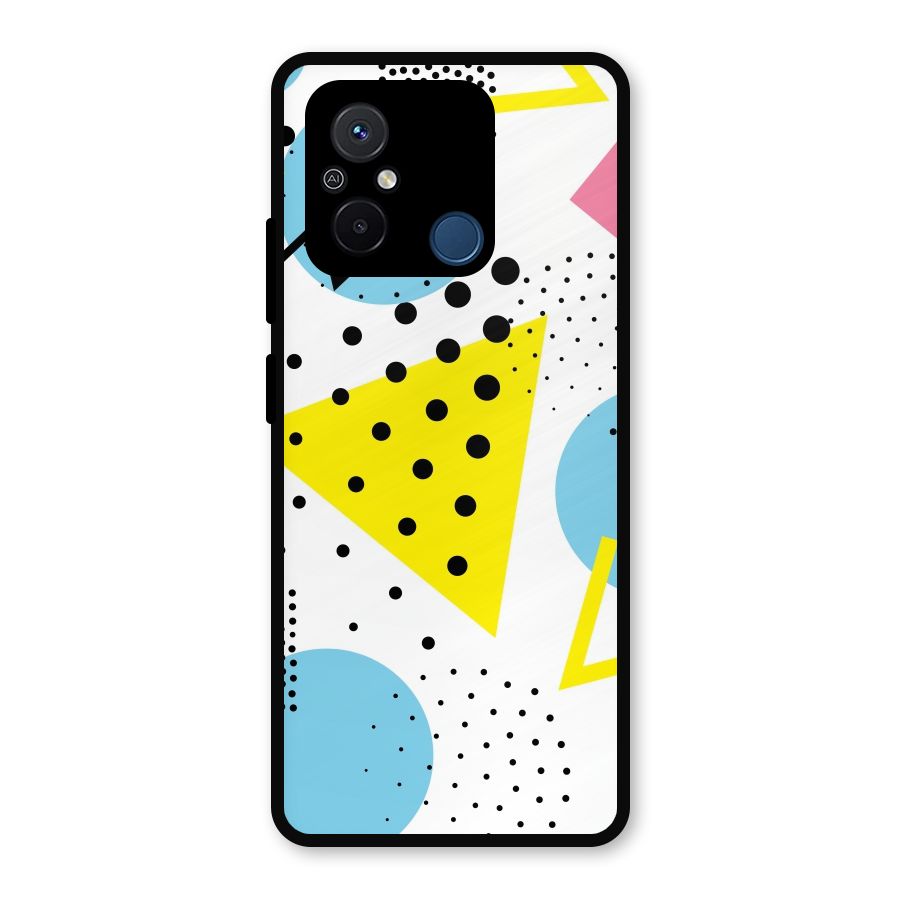 Abstract Geometry Metal Back Case for Poco C55
