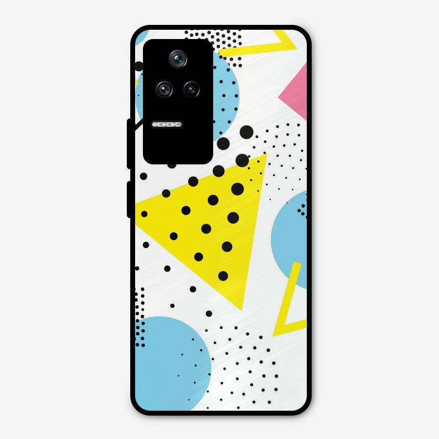 Abstract Geometry Metal Back Case for Poco F4 5G