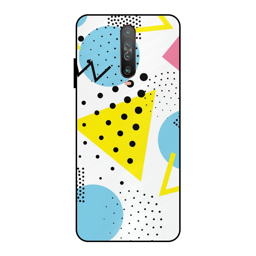 Abstract Geometry Metal Back Case for Poco X2