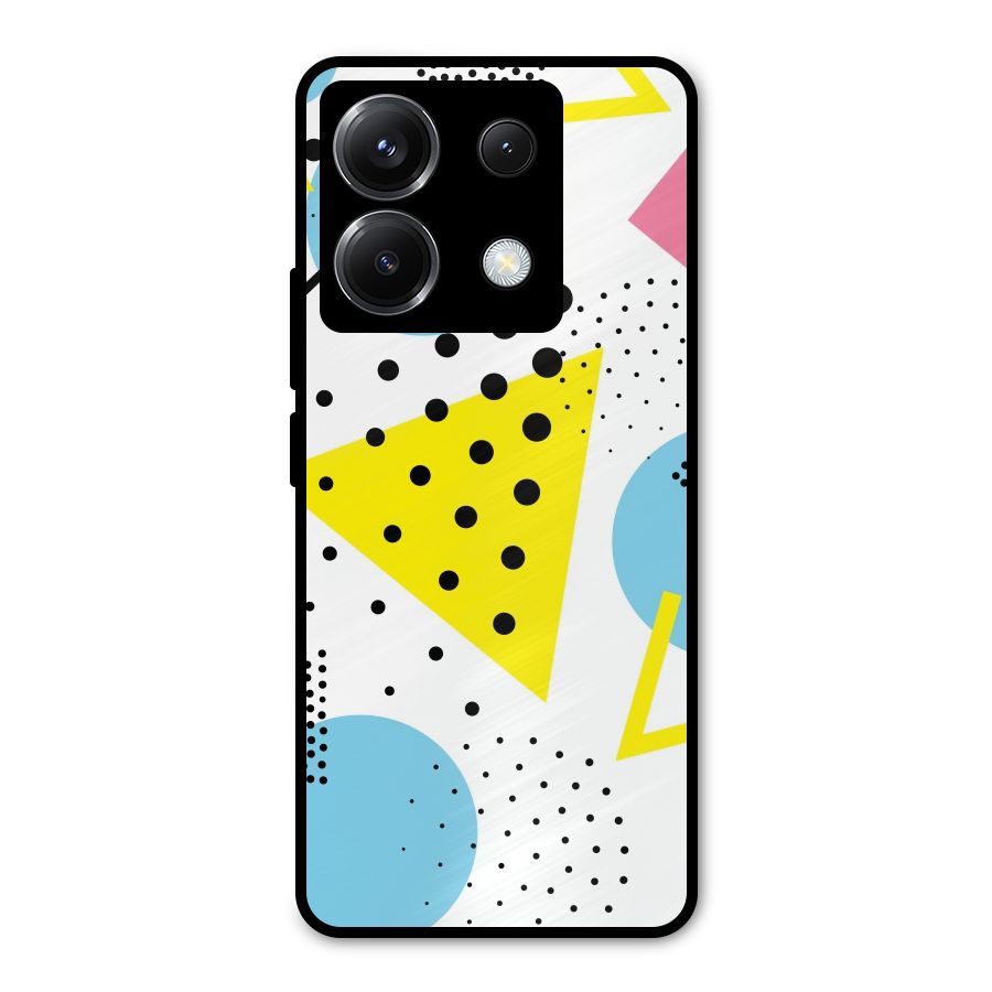 Abstract Geometry Metal Back Case for Poco X6