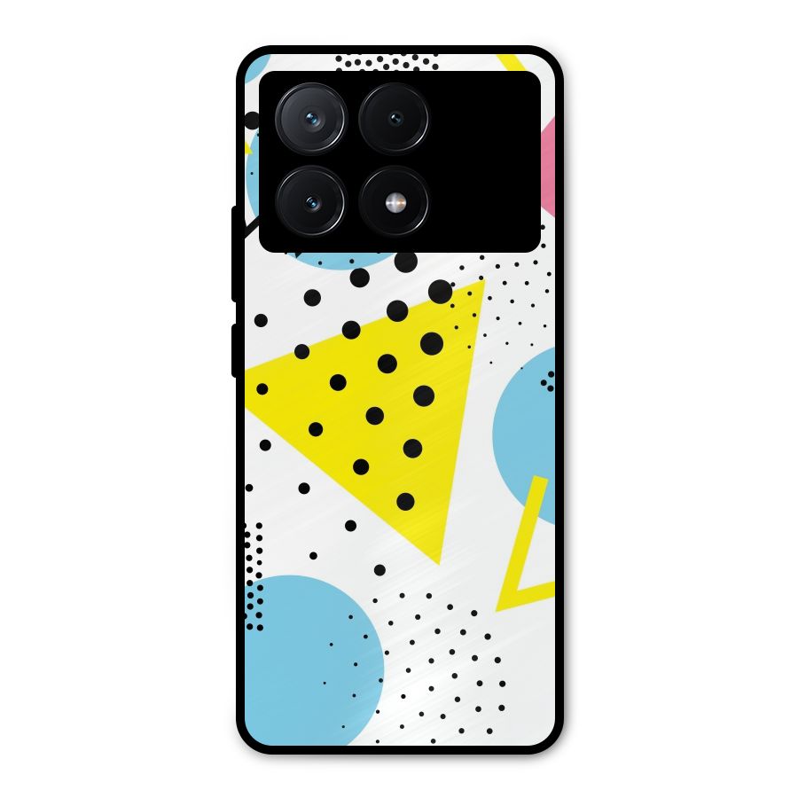 Abstract Geometry Metal Back Case for Poco X6 Pro