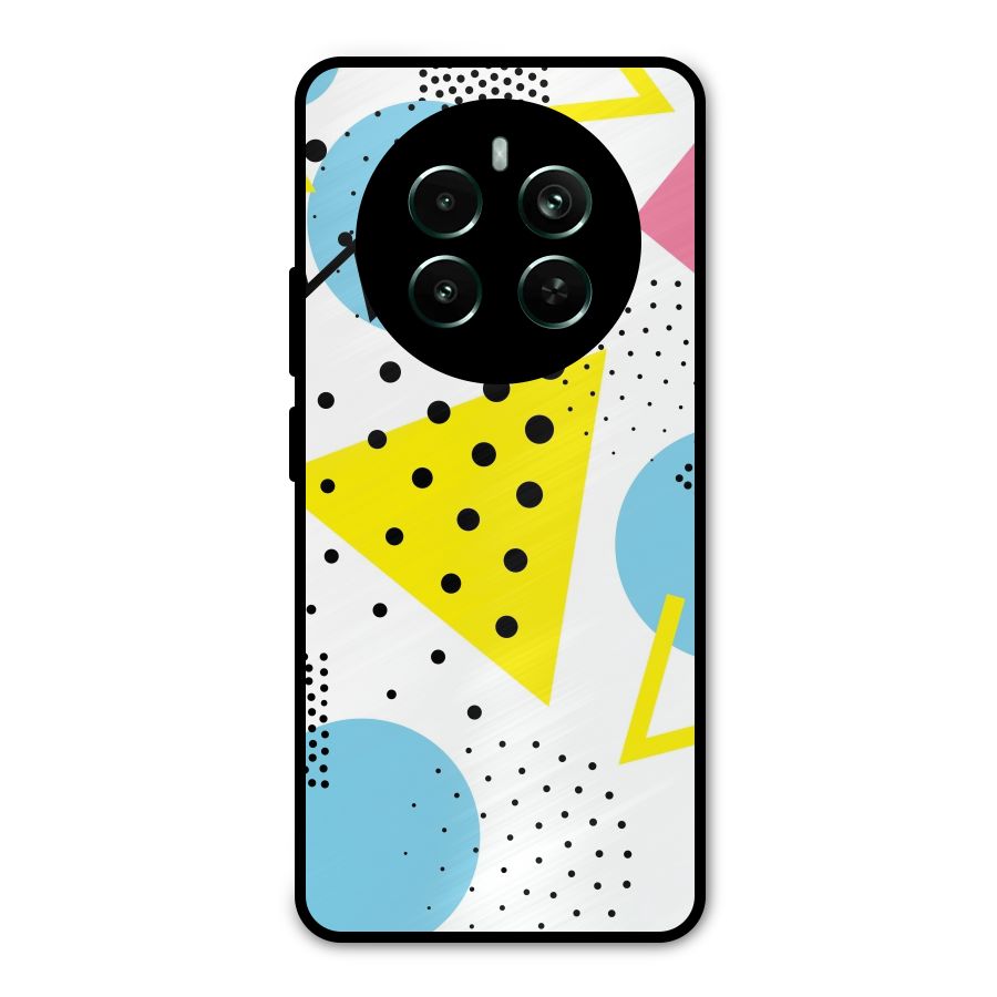 Abstract Geometry Metal Back Case for Realme 12 Pro Plus