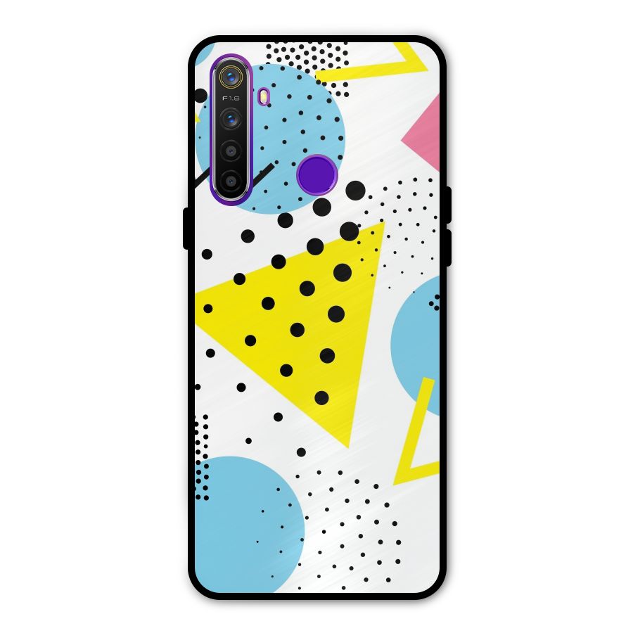 Abstract Geometry Metal Back Case for Realme 5