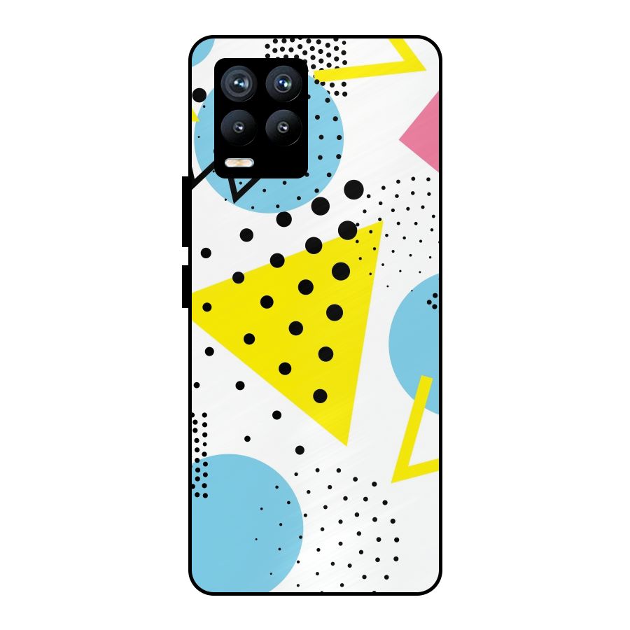 Abstract Geometry Metal Back Case for Realme 8 Pro