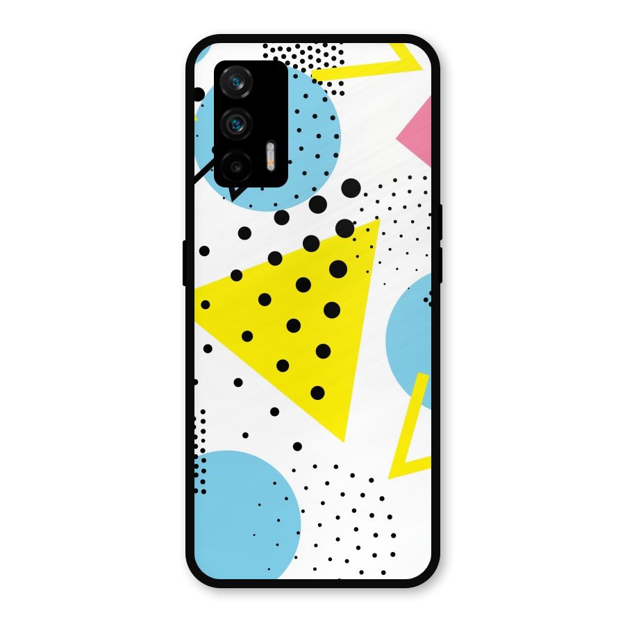 Abstract Geometry Metal Back Case for Realme GT 5G
