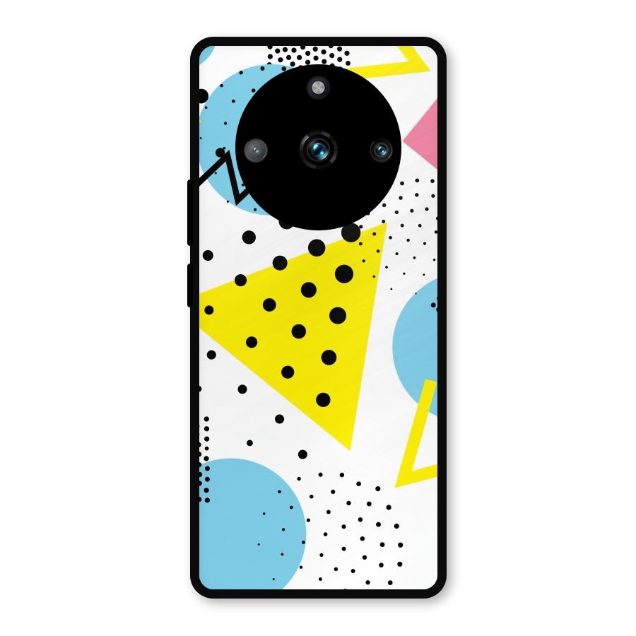 Abstract Geometry Metal Back Case for Realme Narzo 60 Pro