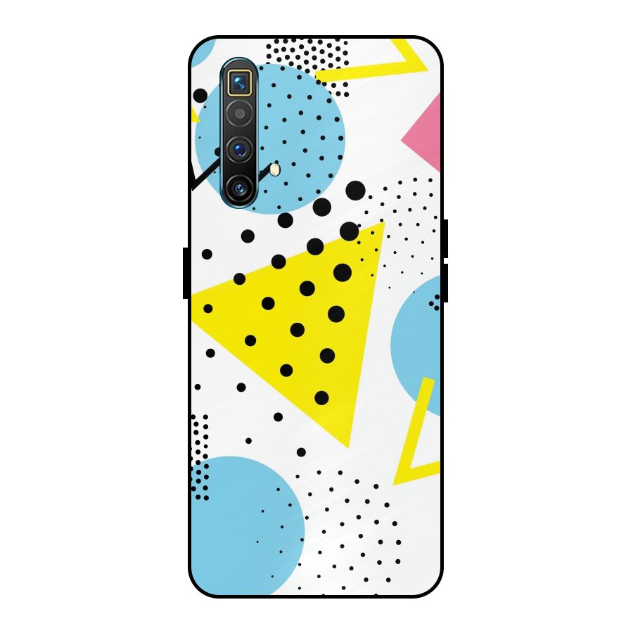 Abstract Geometry Metal Back Case for Realme X3 SuperZoom