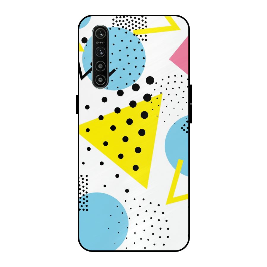 Abstract Geometry Metal Back Case for Realme XT