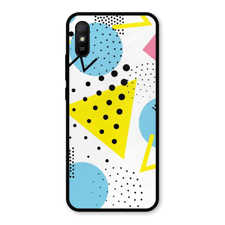 Abstract Geometry Metal Back Case for Redmi 9i