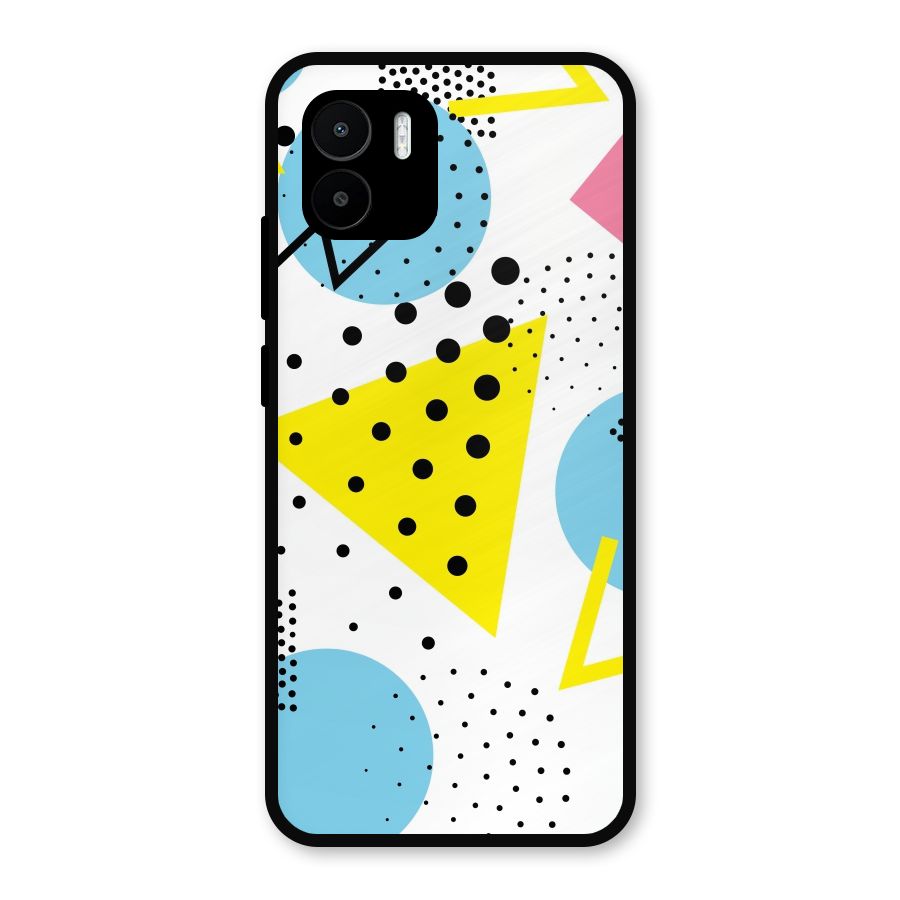 Abstract Geometry Metal Back Case for Redmi A2