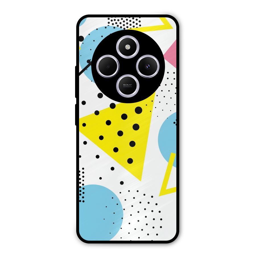 Abstract Geometry Metal Back Case for Redmi A4