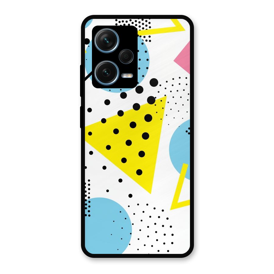 Abstract Geometry Metal Back Case for Redmi Note 12 Pro Plus 5G