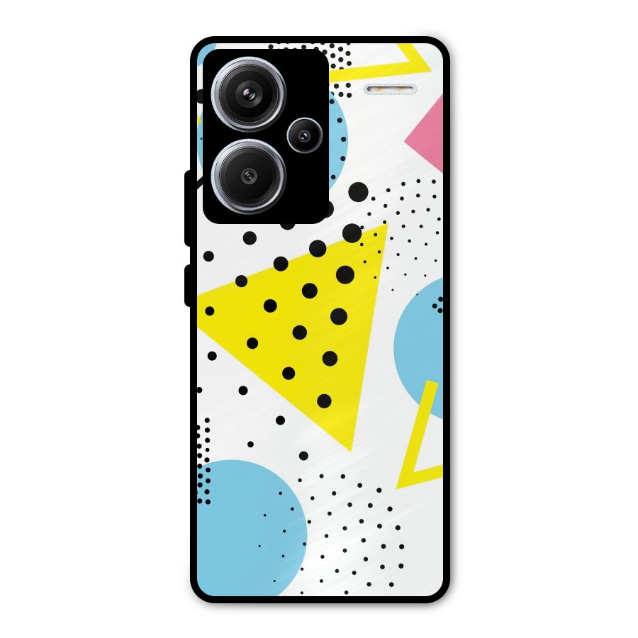 Abstract Geometry Metal Back Case for Redmi Note 13 Pro Plus